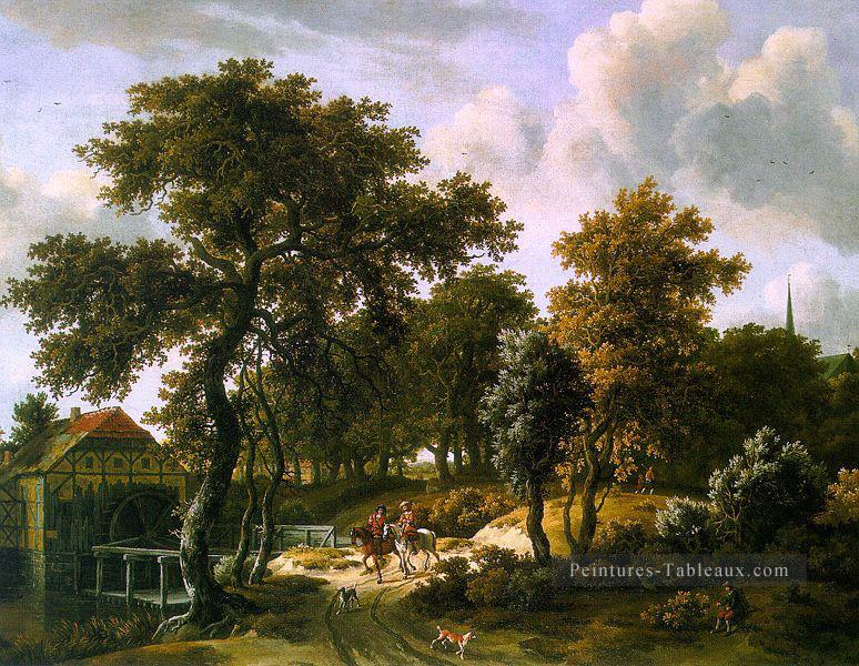 Les voyageurs Meindert Hobbema Peintures à l'huile
